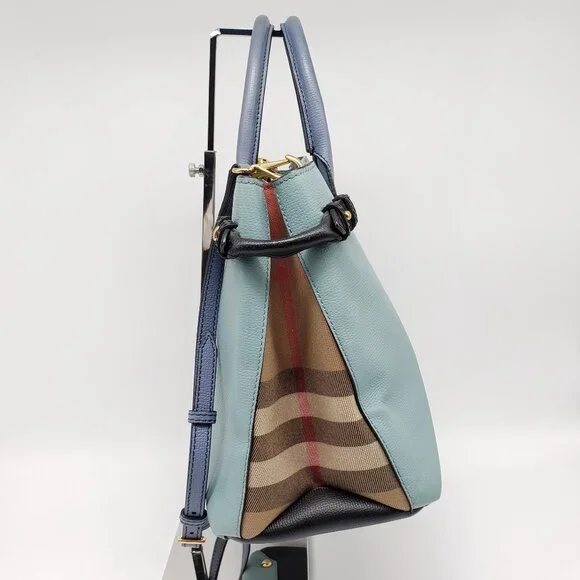 Authentic Burberry Banner Leather Satchel Bag 250-022026 - Picture 5 of 16